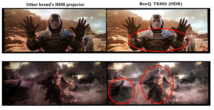 BenQ TK800 HDR mode