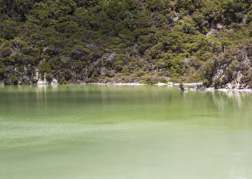 nz newzealand rotorua geothermal thermal waiotapu sacred waters lisaridings fantommst minerals springs sinter landscape waterscape green lake ngakoro bayofplenty