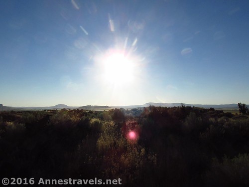 Sunshine over the desert, Lava Beds National Monument, California