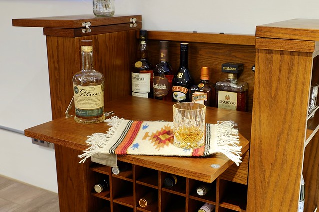 Crate and Barrel Parker Spirits Bourbon Cabinet