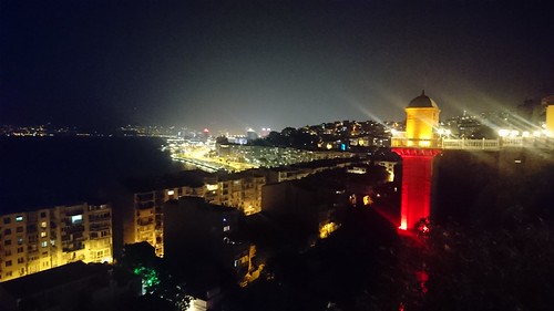night city izmir landscape lights tower
