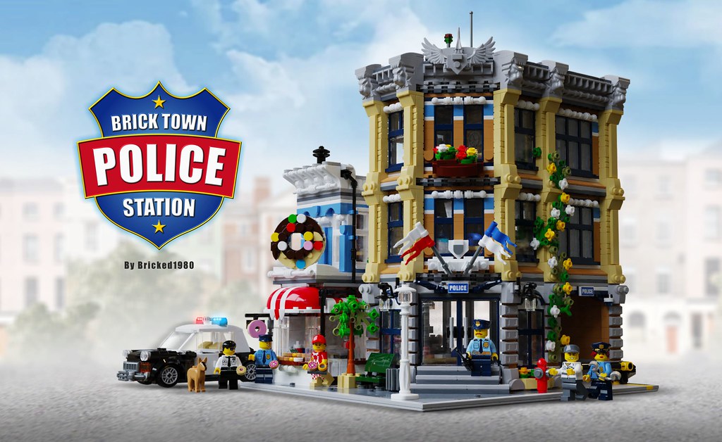 MOC] BRICK TOWN POLICE STATION - LEGO Town - Eurobricks Forums