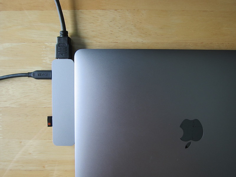 HyperDrive 7-in-2 USB-C Hub - With MacBook Pro - Connected