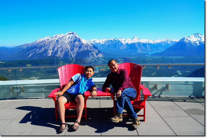Red Chairs at upper terminal, Banff Gondola