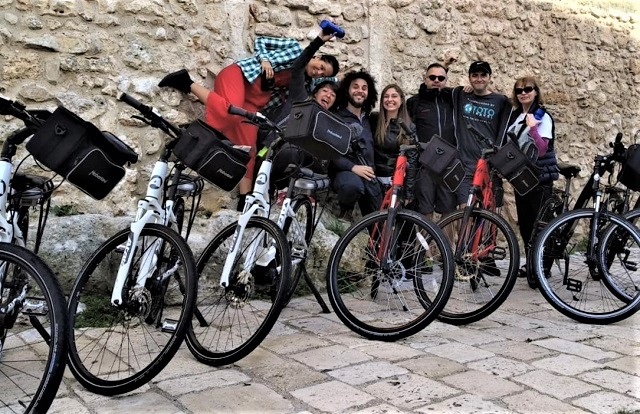 Press gang, copyright Puglia Cycle Tours