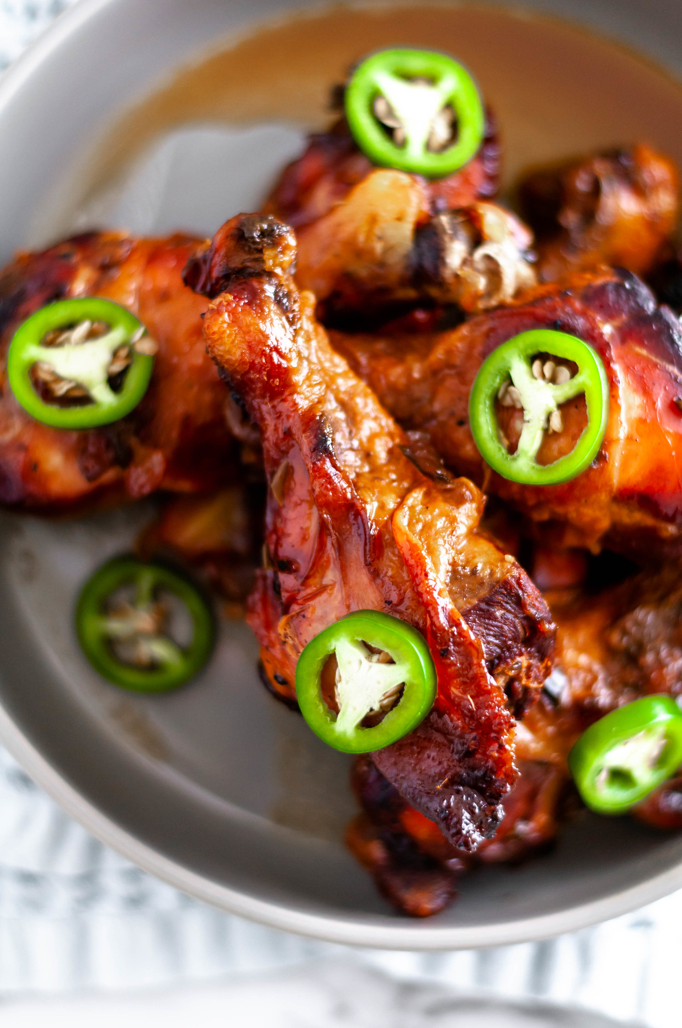This Slow Cooker Honey Jalapeno Chicken Drumsticks are perfect for busy weeknights. Just a few ingredients tossed into the slow cooker & dinner is served.