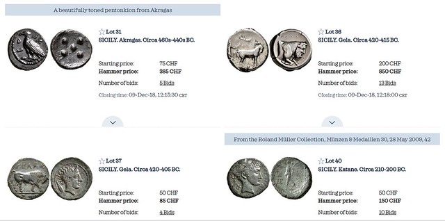 Coins stolen from Leu Numismatik Web Auction 6