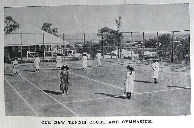 Our New Tennis Court and Gymnasium - The Convent, Rockhampton, Qld - 1907