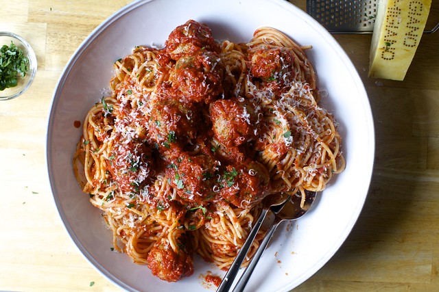 perfect spaghetti and meatballs