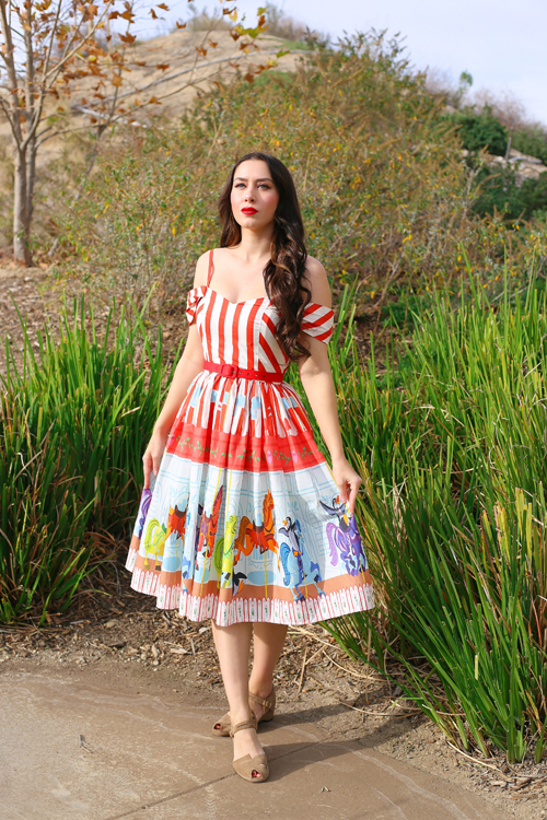 Vintage Inspired by Jackie Poppins Carousel Disneybound  Dress