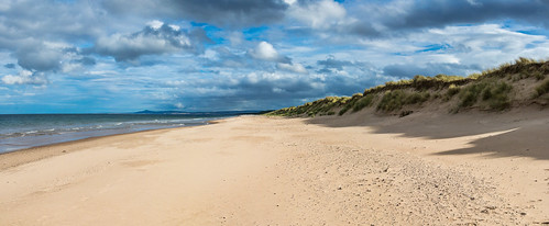 summer beach scotland lossiemouth cloud walking landscape panorama beachscape holiday moray elgin