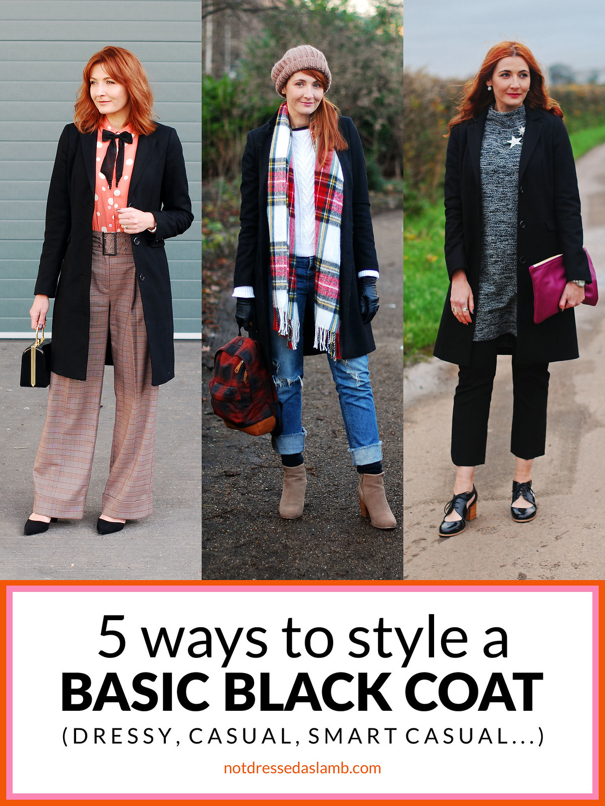 3 Ways to Style a Basic Black Winter Coat | Not Dressed As Lamb, style over 40