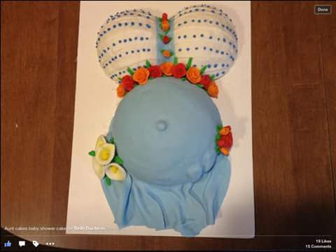 Baby Shower Cake by Gail Hindes