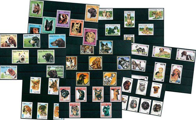 Dogs - 52 different stamps - Mint