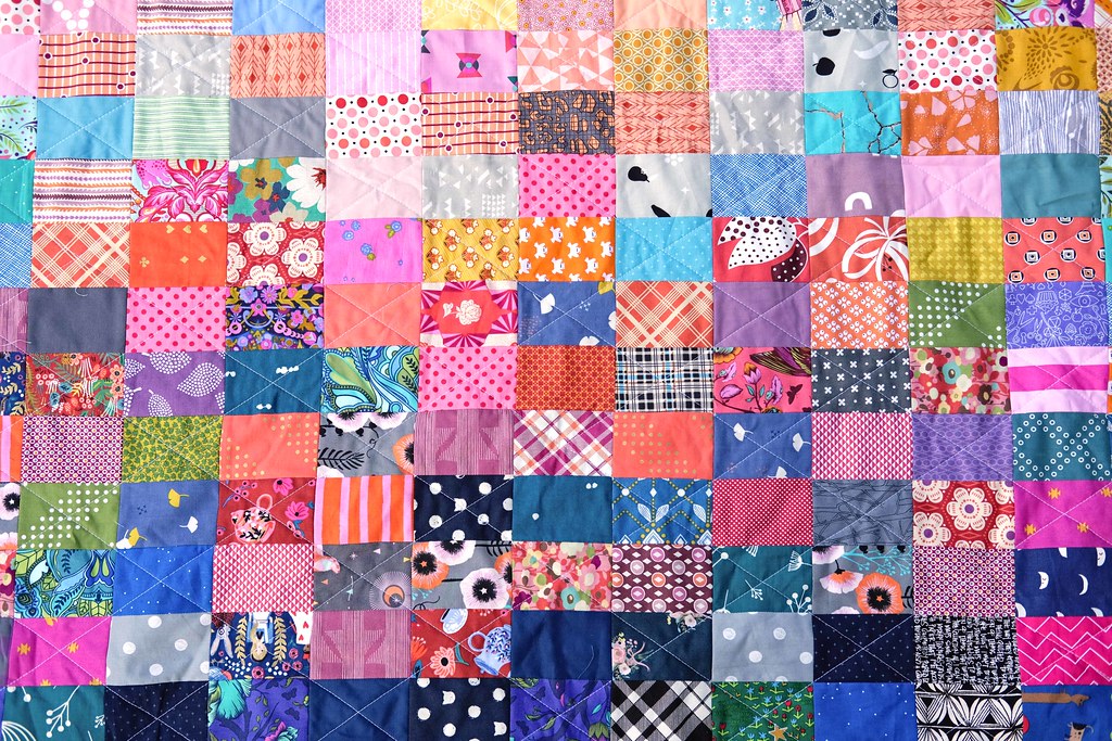 All the Rectangles Scrap Quilt - Kitchen Table Quilting