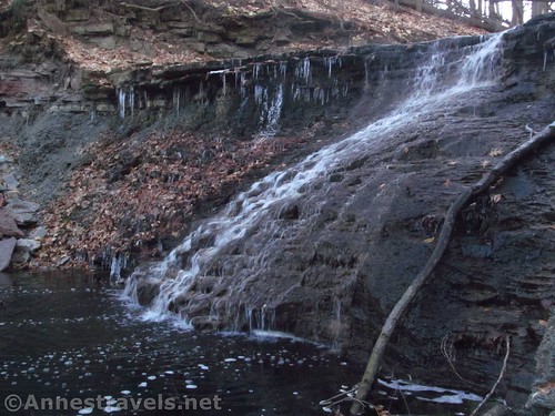 Other side view of Densmore Falls in Irondeqoit, New York