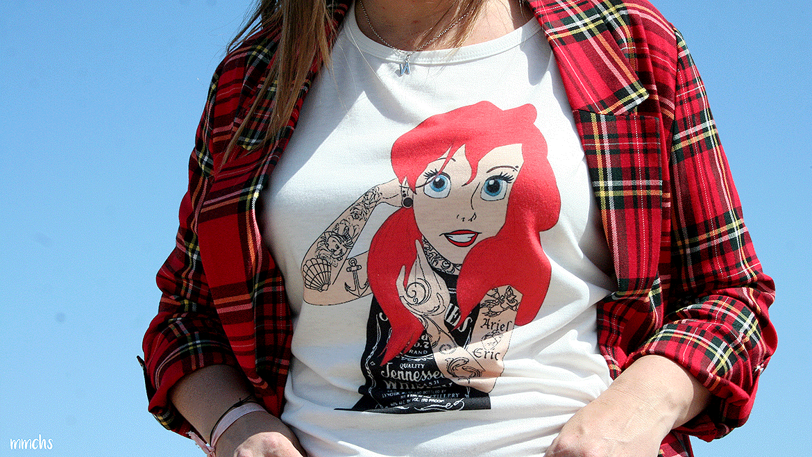 camiseta Ariel rockera