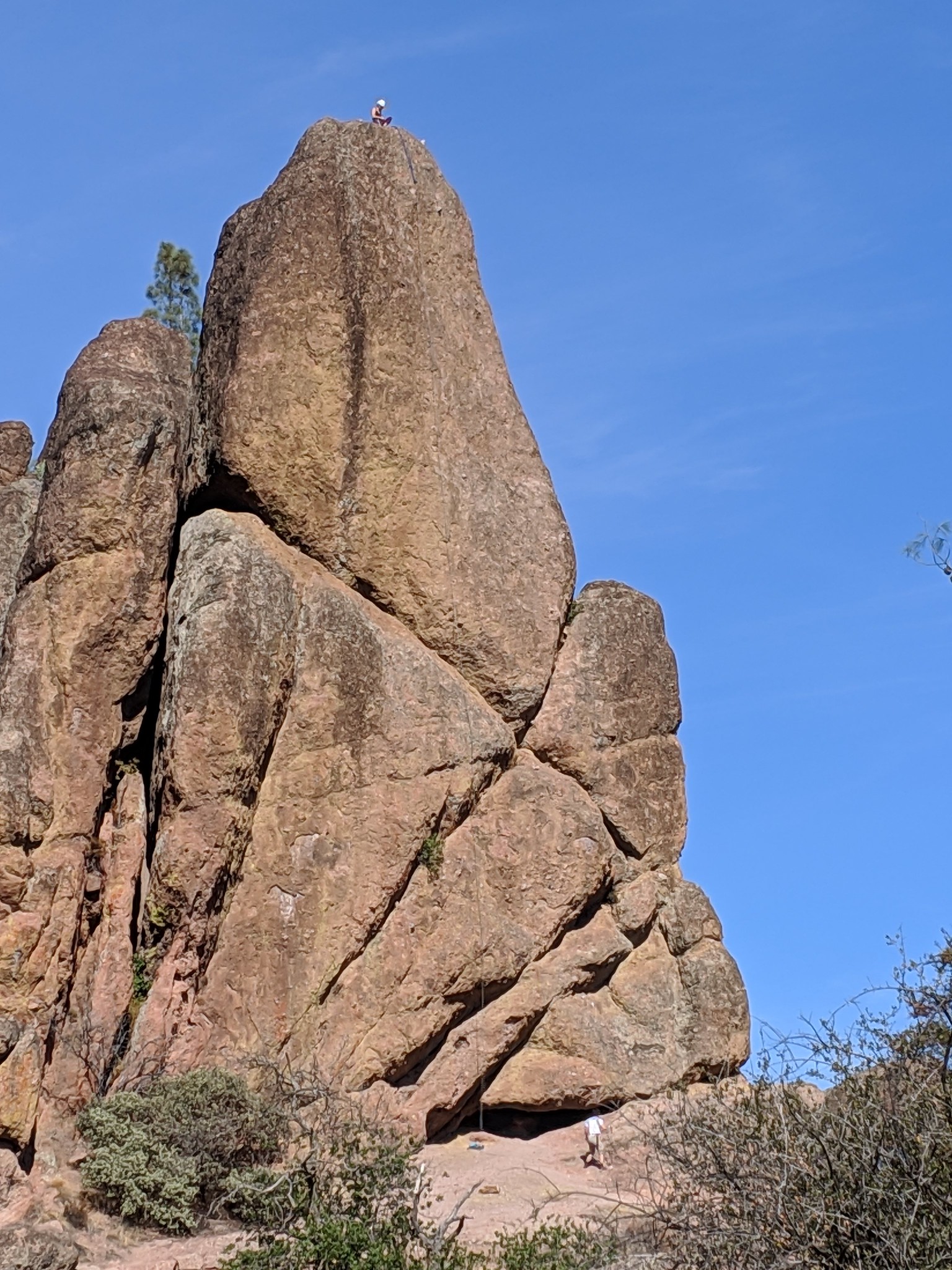 Rock climbers in Pinnacles National Park