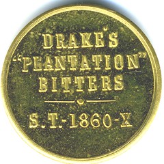 DPB 5000 1880 Drake's Tilden token