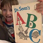 Archer: mommy, this book must have been yours when you were little because the color has all run out of these friends on the letters. What color were they when you were little? by bartlewife