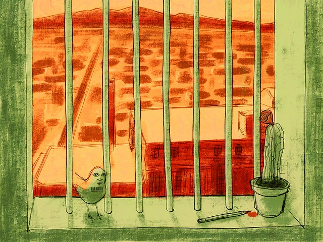 Behind bars