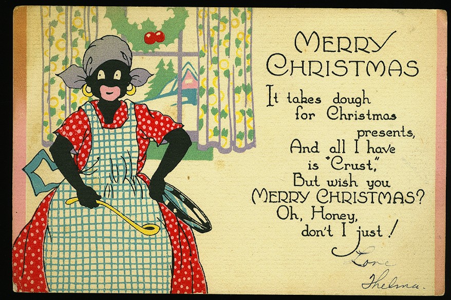 American Christmas card, circa 1920.