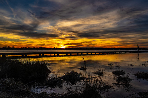 sunset clouds shelby farms lake landscape sony a7iii fe28 wetlands memphis tennessee