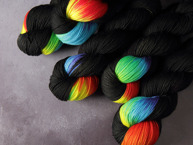 Favourite Sock – hand-dyed pure merino superwash wool 4 ply/sock yarn 100g – ‘ZX’