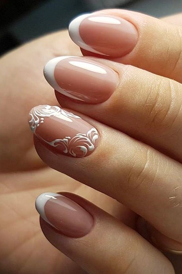 80 Wedding Natural Gel Nails Design Ideas for Bride in 2019 - Styles Art