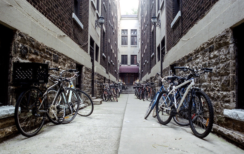 Bikes in the Courtyard