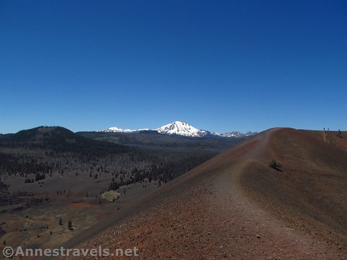 More views of Lassen Peak from the outer rim path of the Cinder Cone in Lassen Volcanic National Park, California