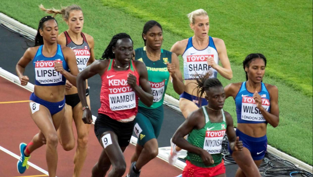 Mokgadi Caster Semenya running the 800m.