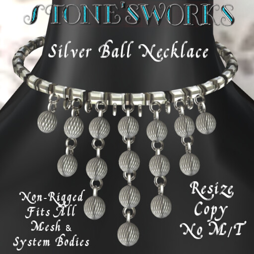 Magic Silver Ball Necklace Stone's Works - TeleportHub.com Live!