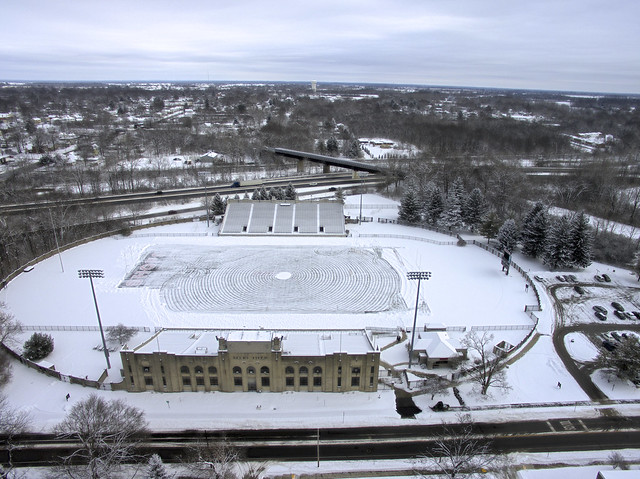 Snowy Campus Scenes