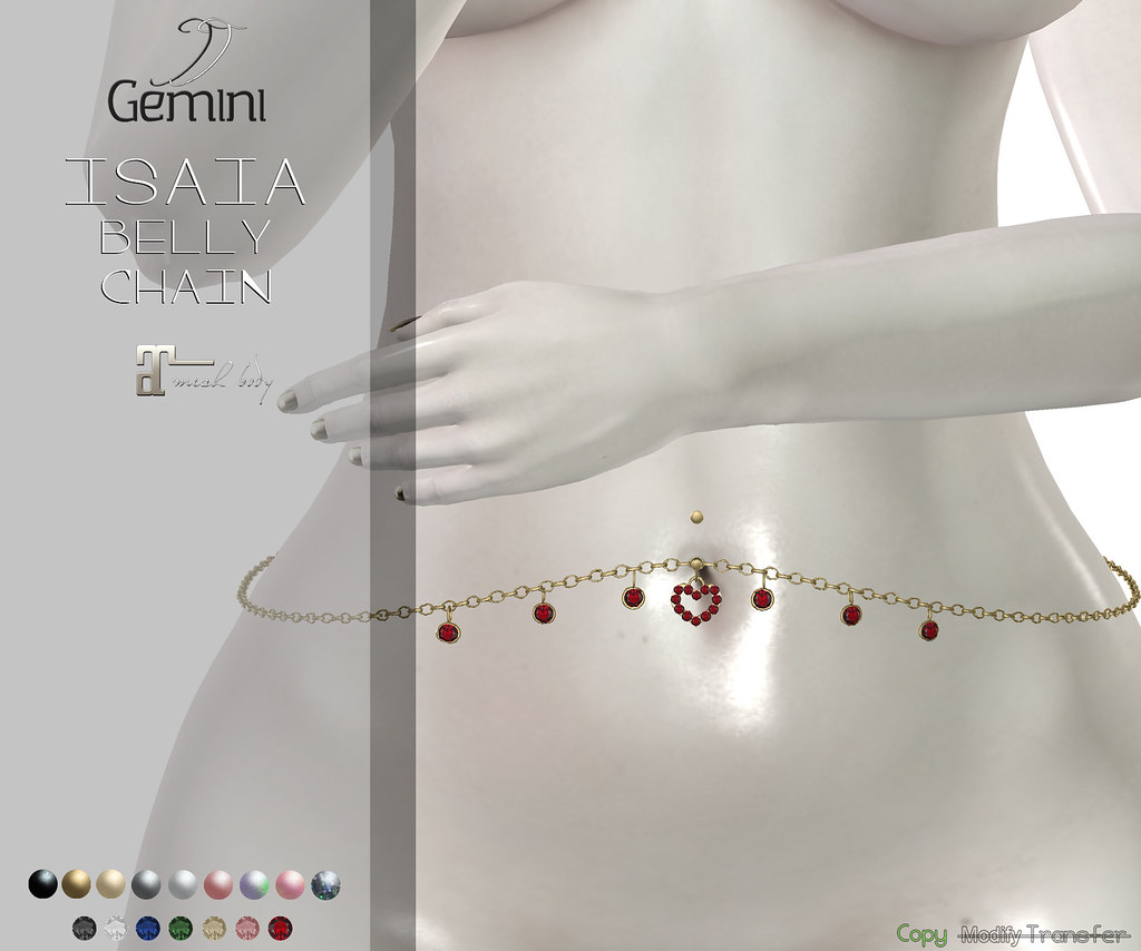 •Gemini -Isaia Belly Chain-@Vanity Event Jan Round•