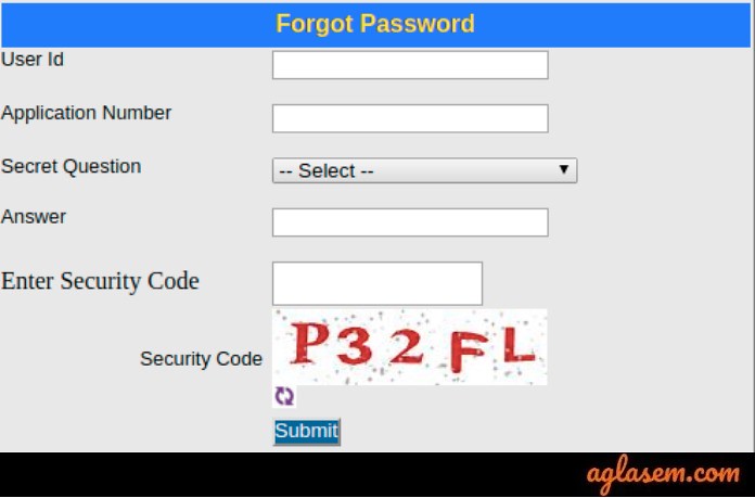 Retrieving KCET 2020 login password
