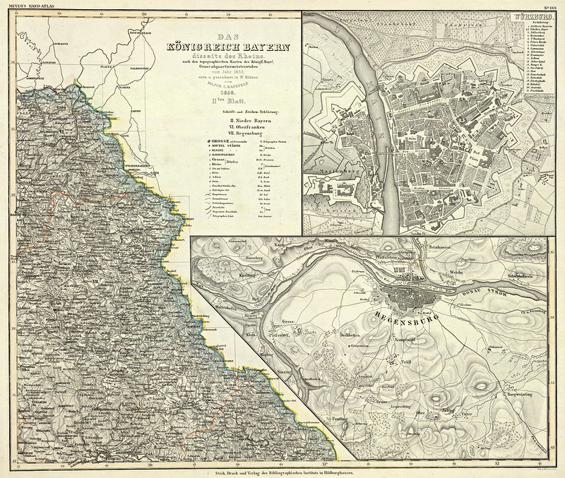 Bavaria (Kingdom). Heer. Generalstab. Topographisches Bureau - Bayern II (1858)