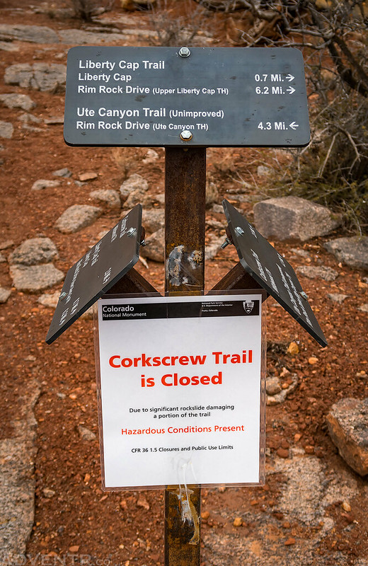 Corkscrew Trail is Closed