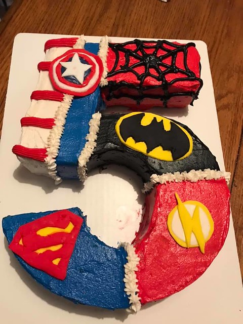 Superhero Cake by Kim Howell of K’s Sweetery