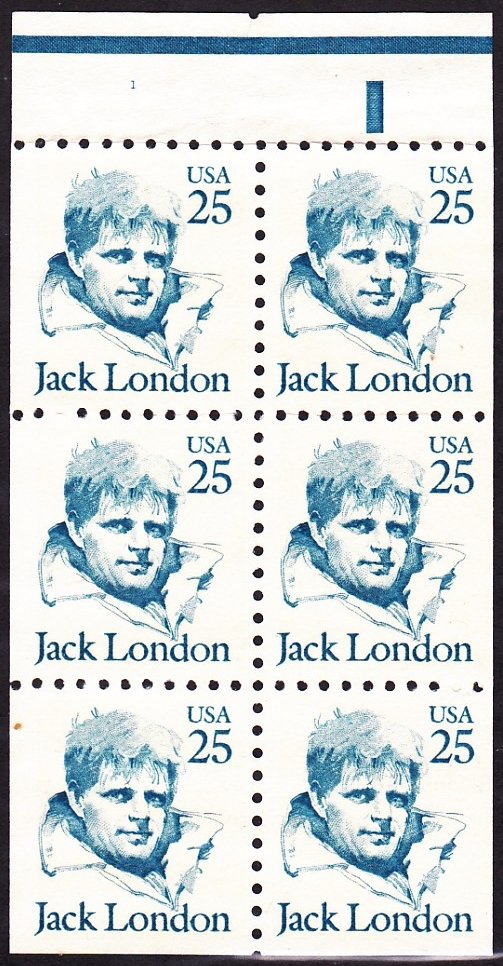 United States - Scott #2197a (1988) booklet pane of six