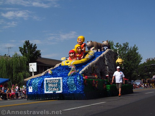 Float at the Days of '47 Parade in Salt Lake City on Pioneer Day