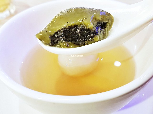 Yuan Yang Tang Yuan Dumplings - Green Tea With Black Sesame