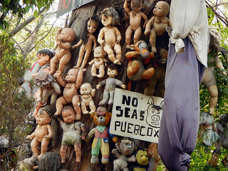 Creepy Island of Dolls on Xochimilco in Mexico City