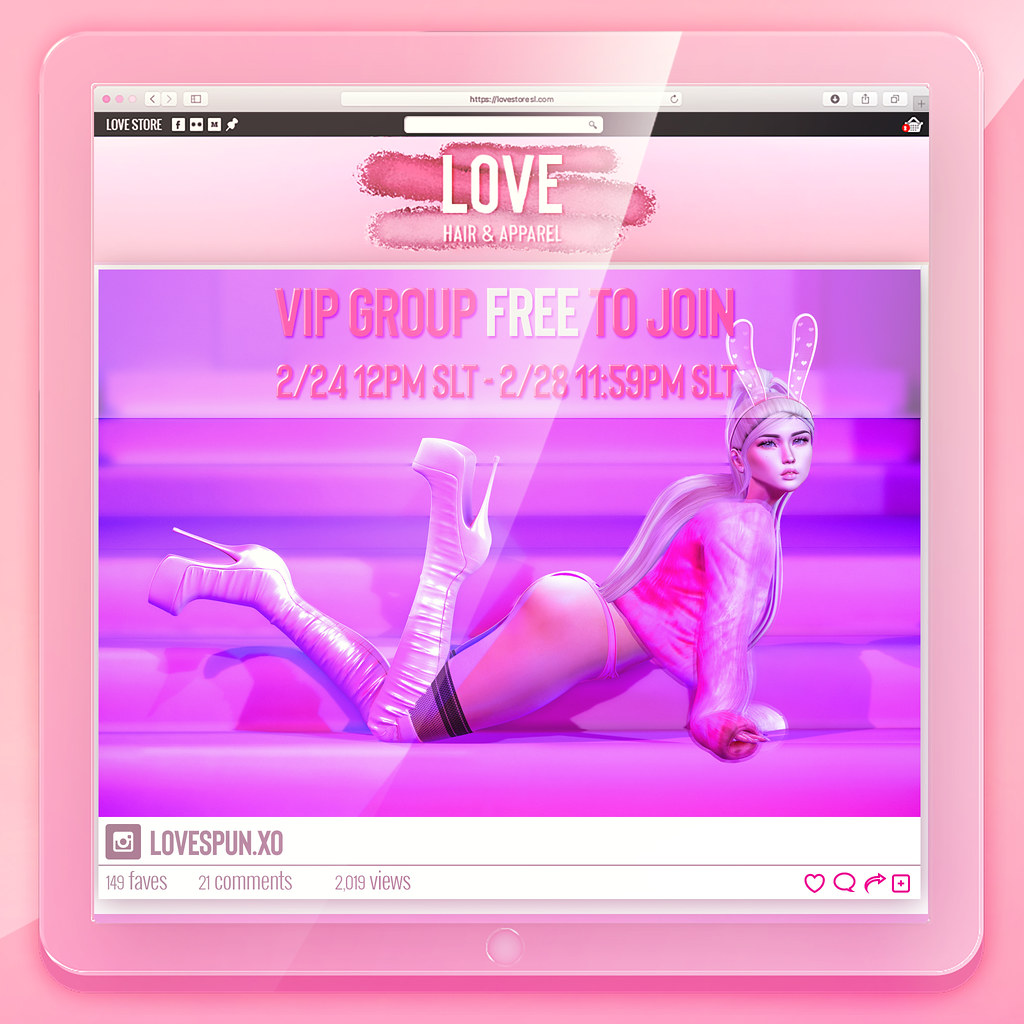 Love [VIP GROUP] FREE TO JOIN! 2/24 – 2/28