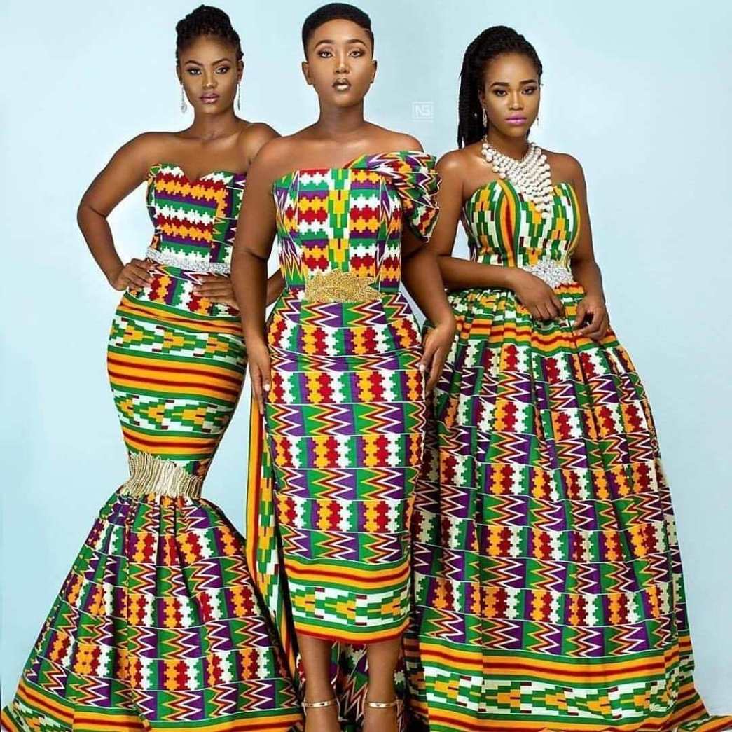 See These 15 Kente  styles For Fashionable Ladies 