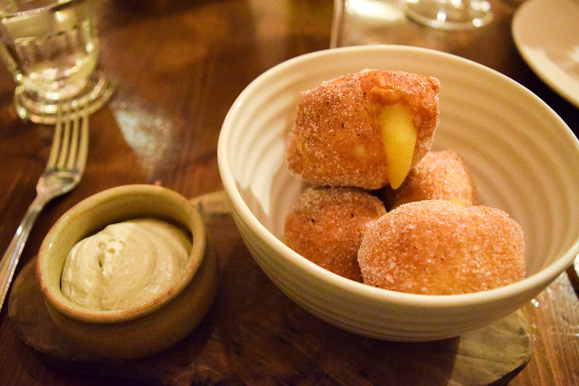 Lemon Curd Doughnuts with Earl Grey Cream at The Harwood Arms, Fulham