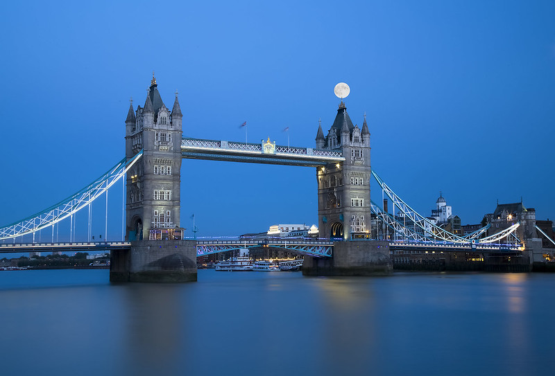 Tower Bridge - Moon Rise