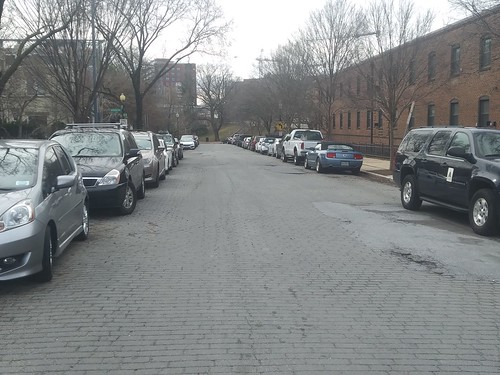 Asphalt block pavement on First Street SE, Capitol Hill, Washington, DC