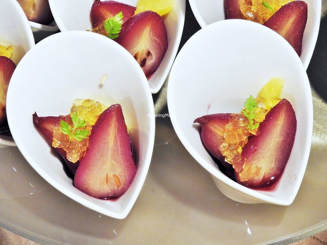 Red Wine Poached Pear With Hashima