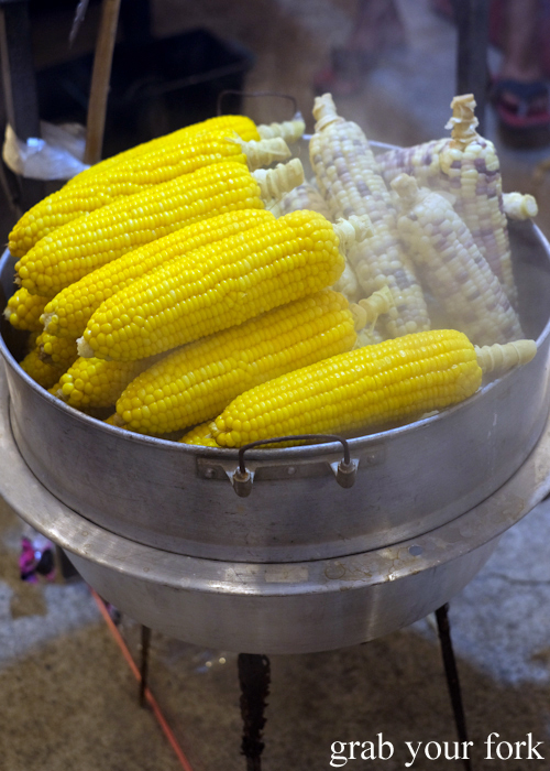 Steamed corn at Build Market in Khao Lak,Thailand